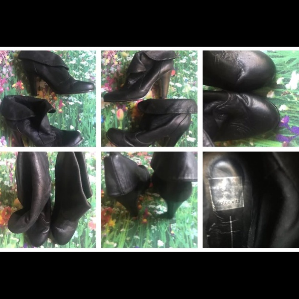 DOLCE VITA Leather Black Heel 8M